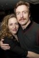 Gillian Anderson (Nora) and Toby Stephens (Thomas) attend the after show party on press night for A Doll's House at Cafe Des Amis, London, England on 19th May 2009. 