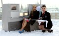 With British Airways Ambassador Claire Chalfont on the roof of the Ritz-Carlton Moscow Hotel