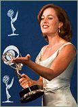 Gillian with Emmy award