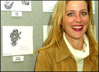 Gillian with one of her doodles